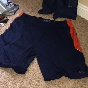 Reebok 2XL Navy Blue and Orange Men’s Basketball Shorts